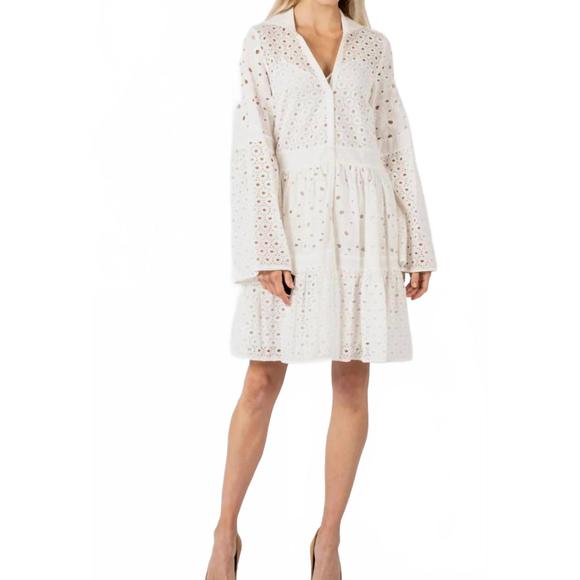 NEW PINKO anacapri dress in white